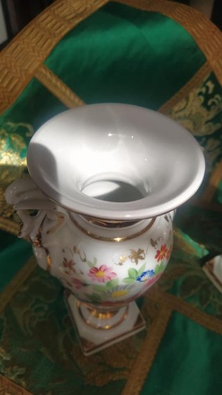 antigua pareja jarrones imperio