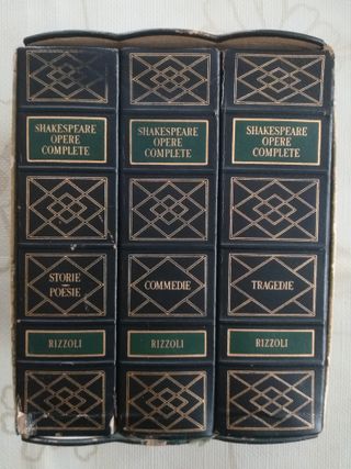 Libri Shakespeare, Opere Complete. Ed Rizzoli 1963