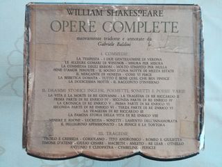 Libri Shakespeare, Opere Complete. Ed Rizzoli 1963
