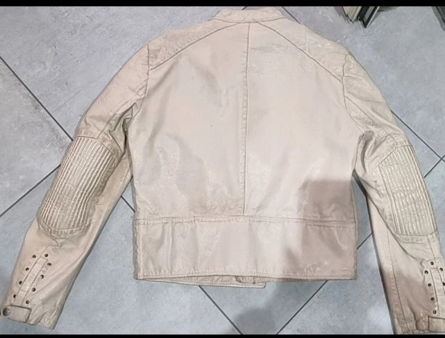 Giacca brogden trak in vera pelle