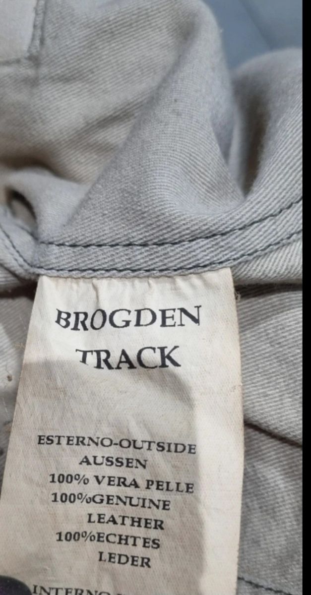 Giacca brogden trak in vera pelle