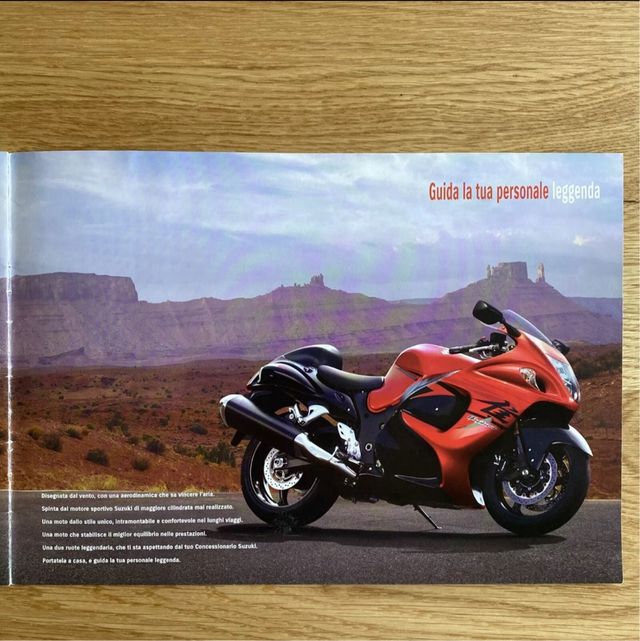 Suzuki Hayabusa GSX-R 1300 moto stradale depliant