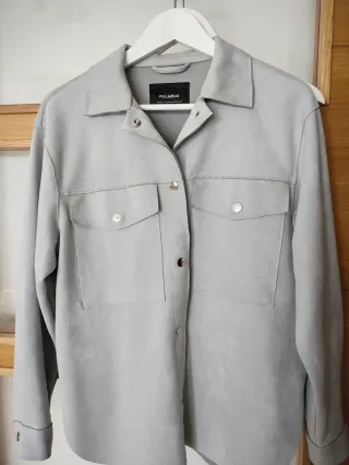 Sobrecamisa antelina gris