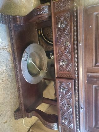 Mueble escritorio antiguo de roble