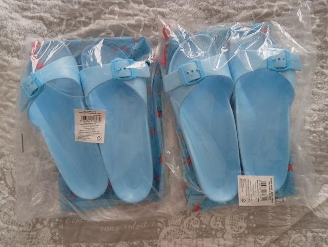 2 paia di ciabatte+borsa