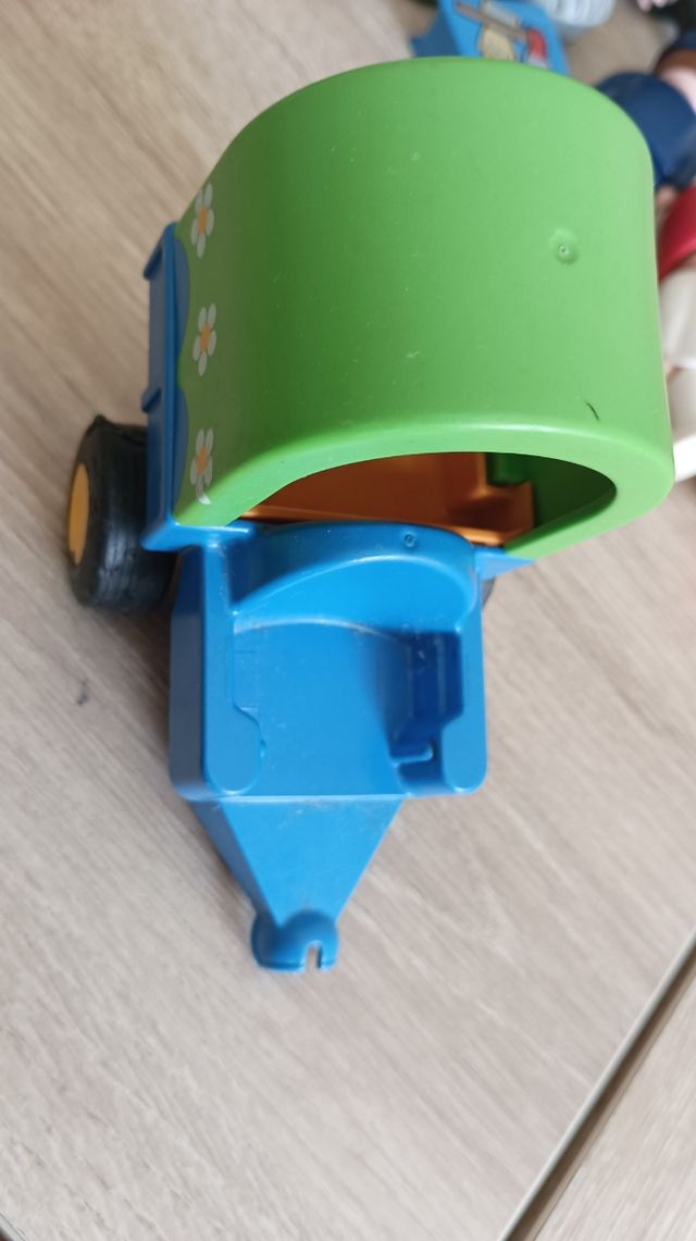 Carro rociero Playmobil y caballo 