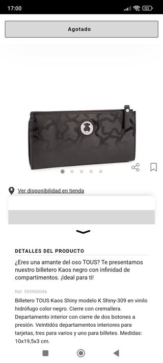 Billetera Tous colección Kaos