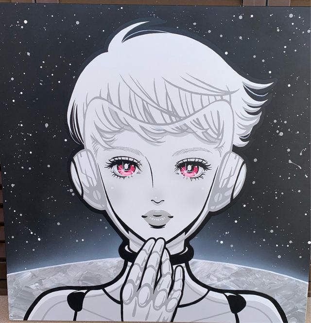 Acrílico  “El poder de la mujer de Ojos rojos”