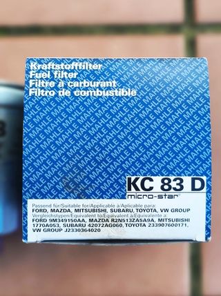 Filtro Combustible Mahle KC 83 D