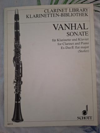 VANHAL SONATE per clarinetto e pianoforte