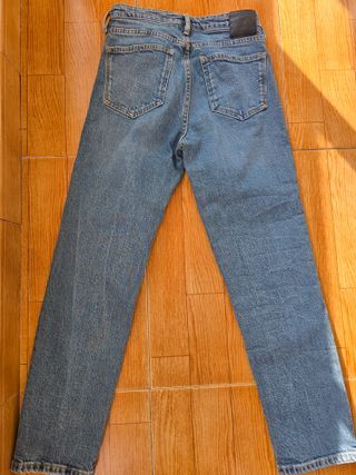 Jeans mujer cropped tiro medio Massimo Dutti 34