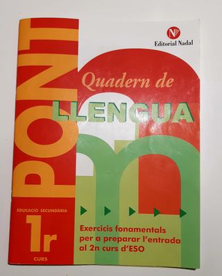 QUADERN DE LLENGUA. 1ESO