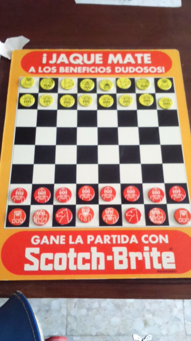 Juego de ajedrez promoción Scoth-Brite (Albacete c