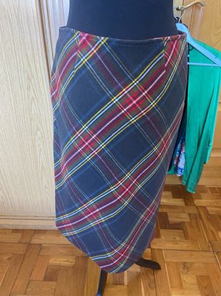 Falda de xuadros escoceses