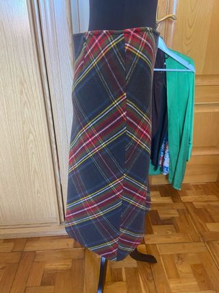 Falda de xuadros escoceses