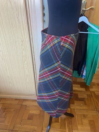 Falda de xuadros escoceses