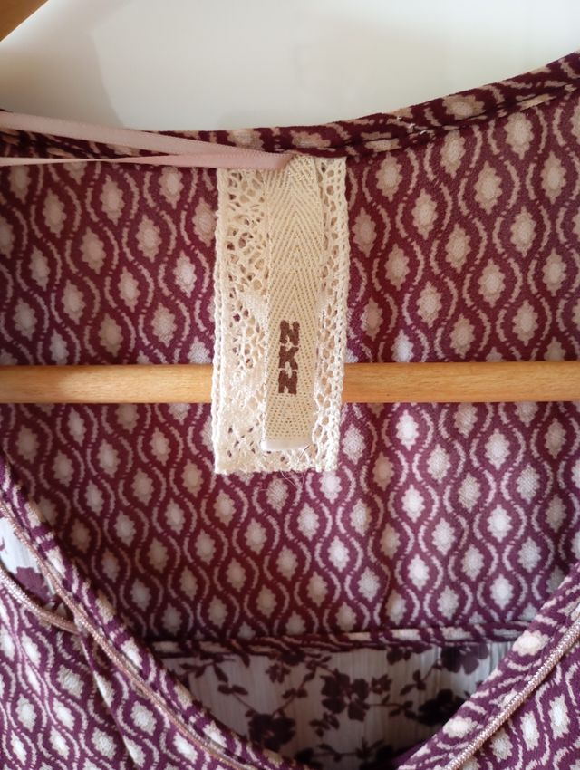 Vestido Nekane burdeos mujer