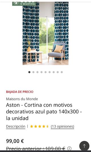 Cortinas maison du monde