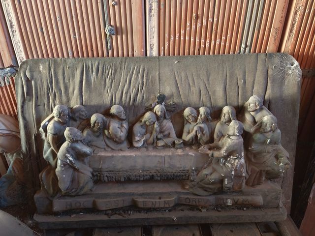 Última cena -Tallo.madera