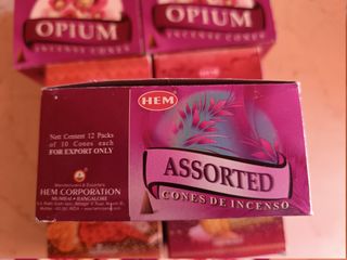 3 confezioni incenso Hem coni e 2 a bastoncini