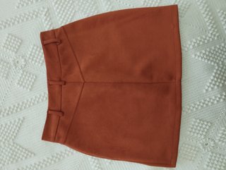 Mini falda de gamuza sintética