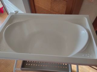 Bañera bebe con patas plegable