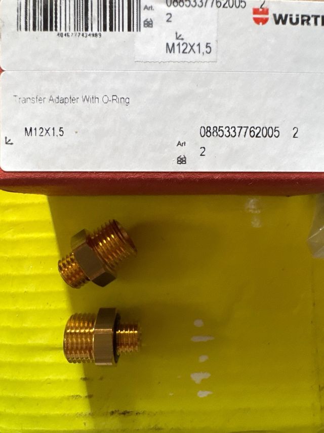 ADAPTADOR BRK CON JUNTA TÓRICA Y CONO DE 24° wurth