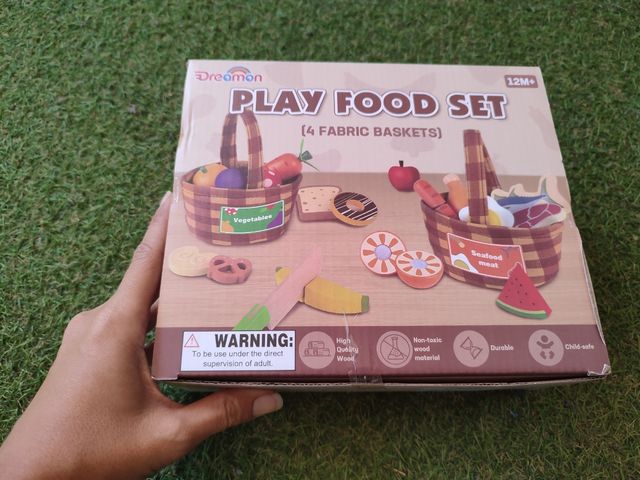 Comida juguete madera cortar NUEVA