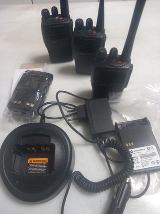 Motorola  lote 3 Gp344 con cargador