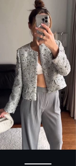 CHAQUETA LENTEJUELAS ZARA COLLECTION