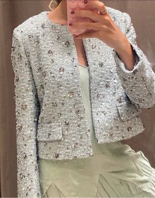 CHAQUETA LENTEJUELAS ZARA COLLECTION