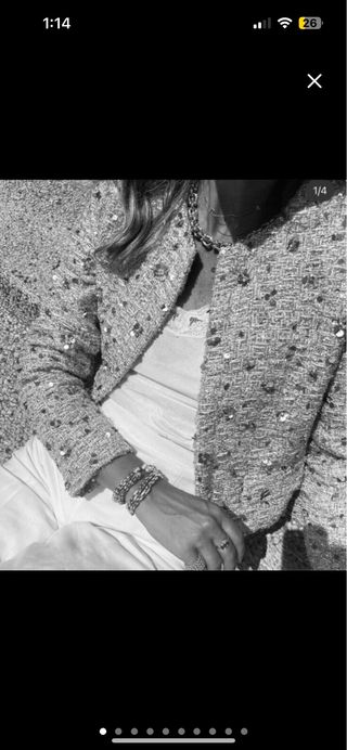 CHAQUETA LENTEJUELAS ZARA COLLECTION