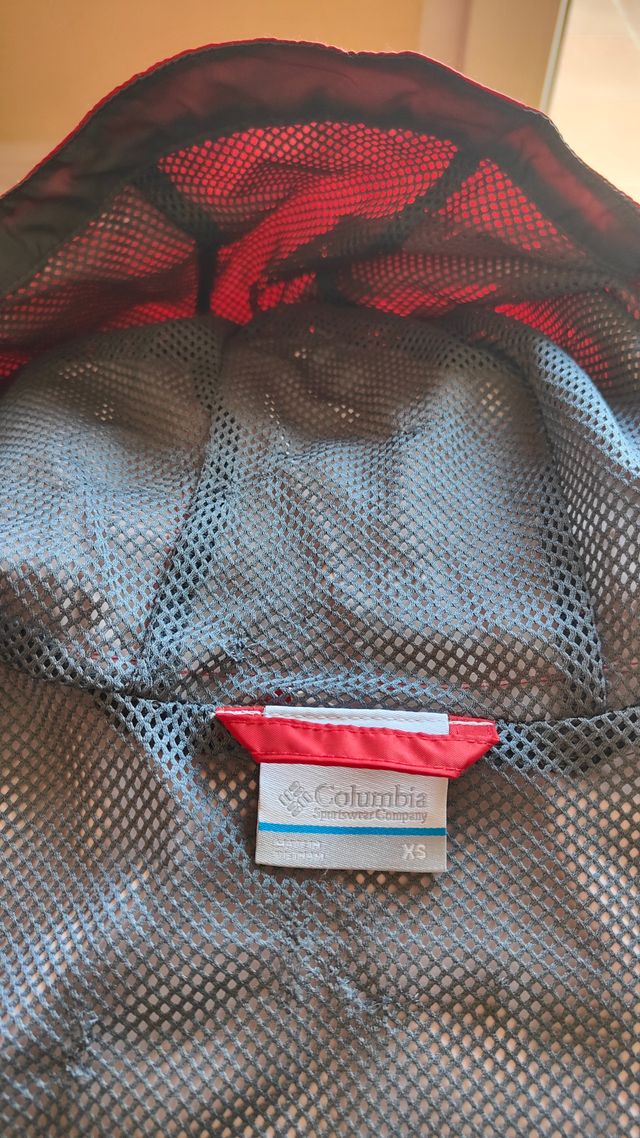 Chubasquero Rojo Columbia niñ@ 7 años