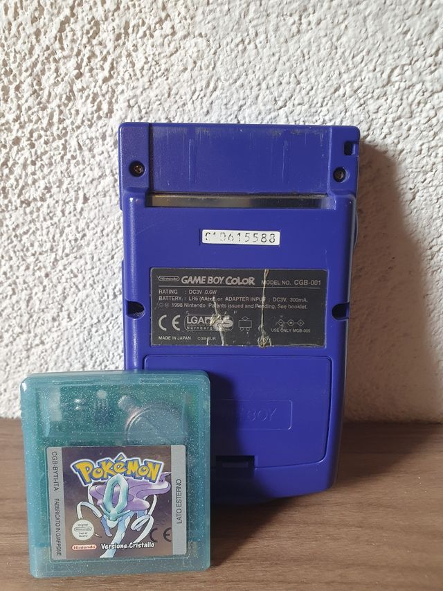 Game Boy COLOR 1998 + Pokemon Cristallo