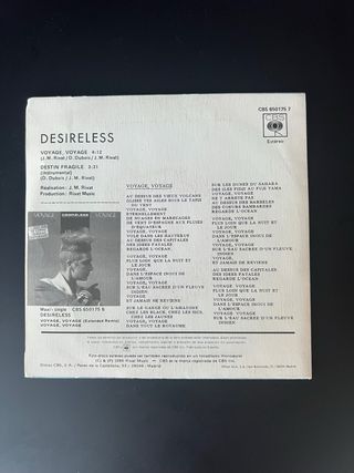 Desireless ‎– Voyage Voyage Spain 1987 Synth-pop