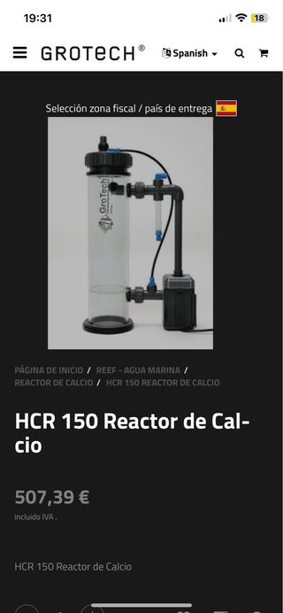 HCR 150 Reactor de Calcio