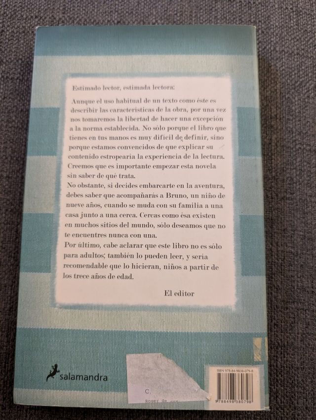 El Nino con el Pijama de Rayas (Spanish Edition)