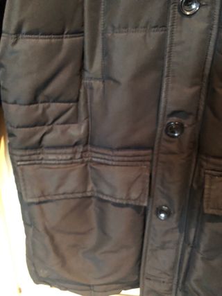 Parka negro Zara caballero