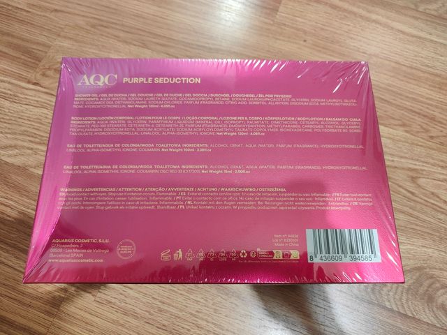 Estuche regalo de AQC Fragrances Purple Seduction 