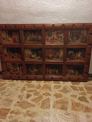 Cuadro con 12 escenas