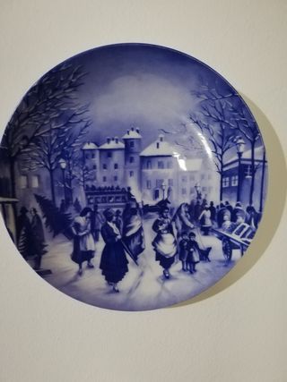 Piatto natalizio da collez. Limoges