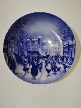 Piatto natalizio da collez. Limoges