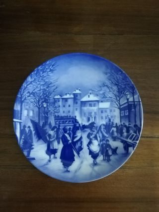 Piatto natalizio da collez. Limoges