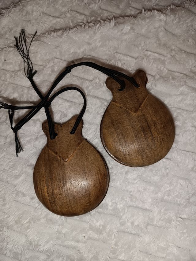 Castañuelas postizas palillos vintage