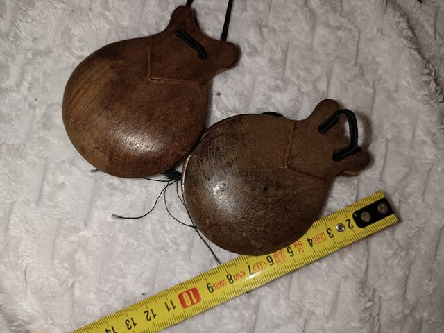 Castañuelas postizas palillos vintage