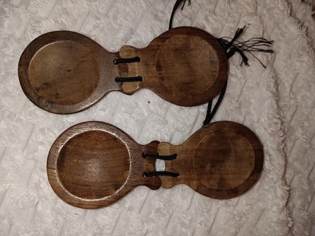 Castañuelas postizas palillos vintage