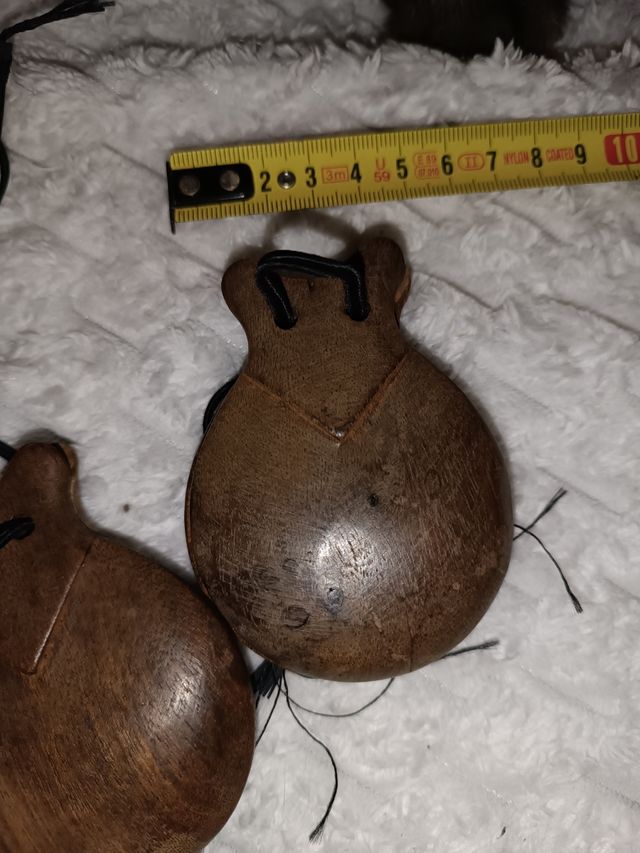 Castañuelas postizas palillos vintage