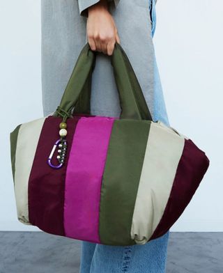 Bolso shopper rayas Parfois