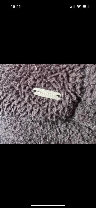 Chaqueta de borrego hollister reversible