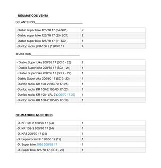 Neumaticos para calle y circuito